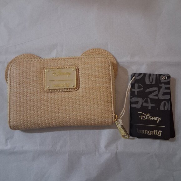 Loungefly Disney Mouse Woven Texture Zip Around Wallet - Picture 1 of 14